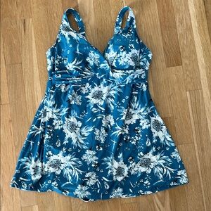 Floral Blue Dress